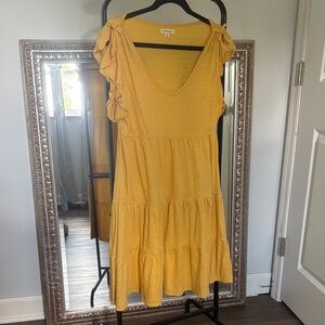 Max Studio Sunny Yellow Midi Dress